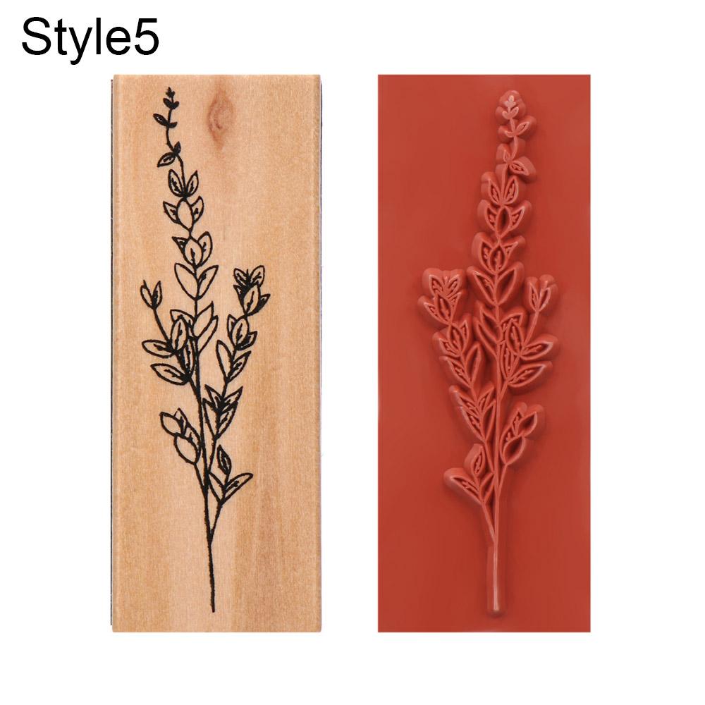 

1PC Stamping Arts standard stamp Garden wooden rubber stamps Vintage grass plants Scrapbooking DIY