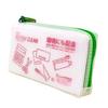 CRAY-PAS Notebook Mesh Case with Gusset Passbook Size Clear Green UNCM-B#29