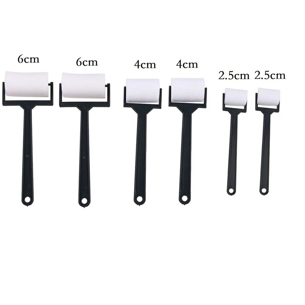 3 Pcs/set DIY Craft Tool White Sponge Brush Foam Painting Roller Brush DIY Craft Tools For Children Drawing Toys