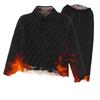 Men's Winter Velvet Set for Seniors: Warm Cotton Jacket and Pants
