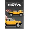 1/24 TOYOTA FJ Cruiser Alloy Car Model Diecast & Toy Metal Off-road Vehicles Car Model Simulation Sound and Light Childrens Gift