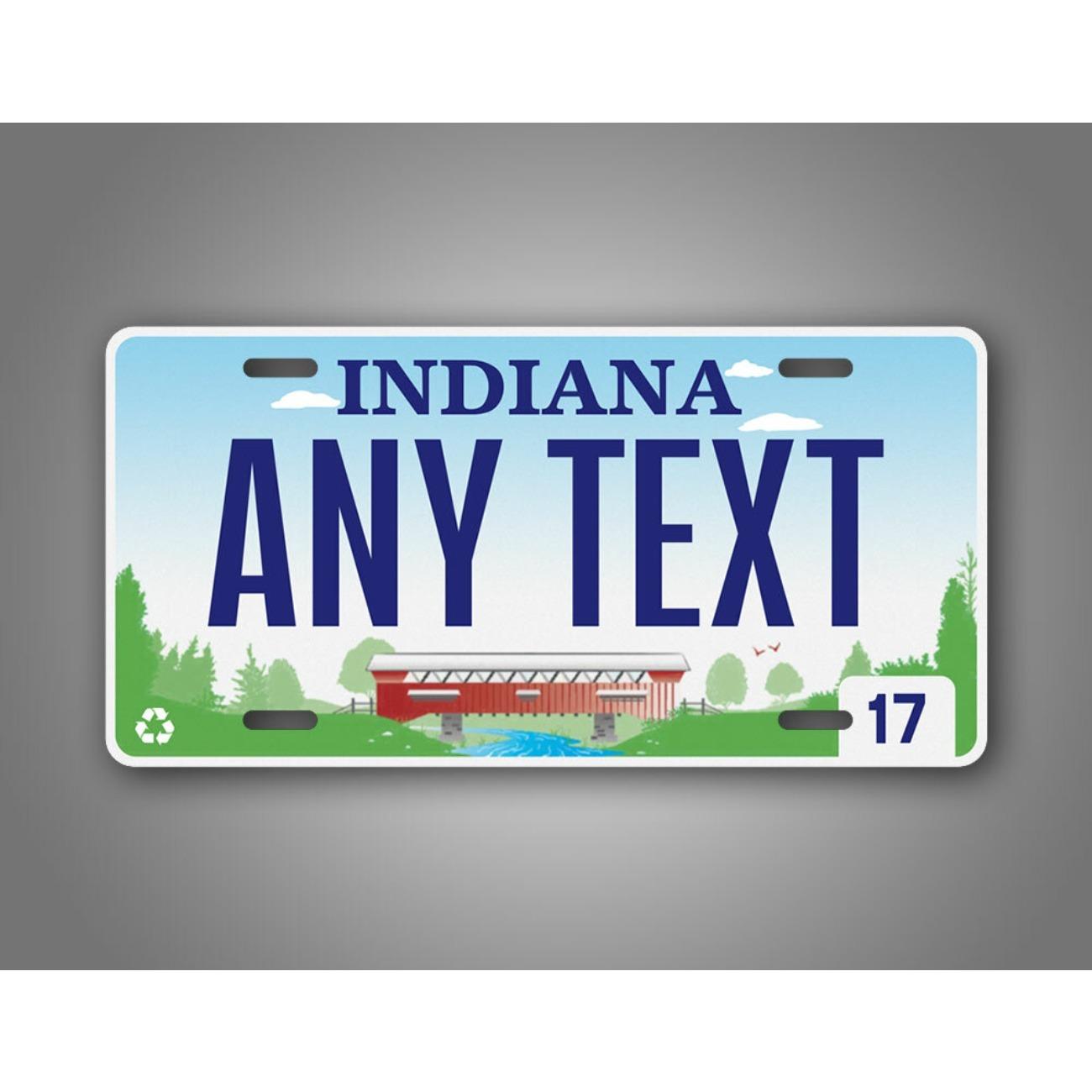 Personalized Indiana Custom Text Metal Sign Tin Sign Wall Art Home Decor Retro Vintage белый