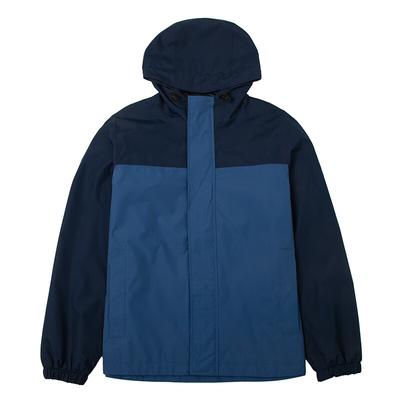 Kapuzen-Arbeits-Langarm-Outdoor-Wander-Wasserdicht-Winddicht-Atmungsaktiv-Jacke Herren-Jacke Blau A44XJ-S74