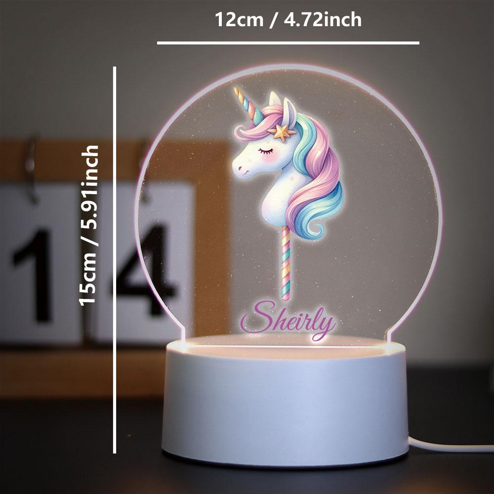 Cute Personalize Custom Unicorn Usb Atmosphere Table Lamp Usb Atmosphere Desk Lamp Usb Atmosphere Table Lamp