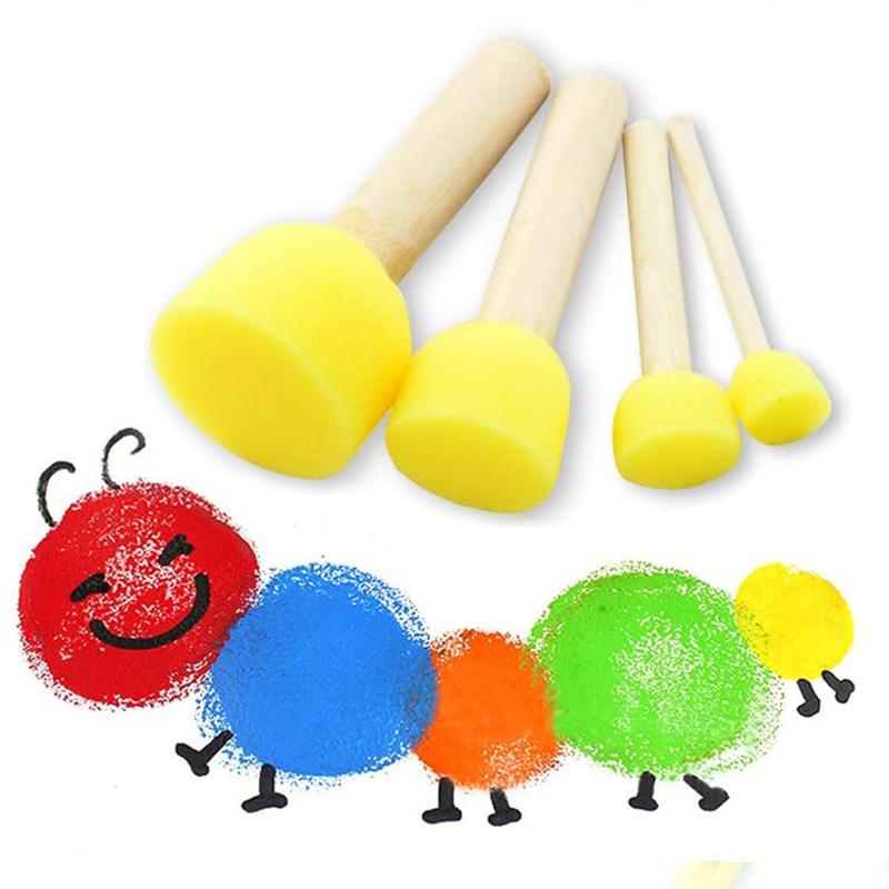 Painting Sponge Drawing Props Geometric Pattern Mushroom Head Seal Art Supplies School Office and Educational Supplies TMZ