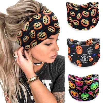 Elastic Wide Headbands Vintage Knot Printed Headscarf New Hair Scarf  Yoga
