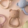 Color Kids 1PCS Silicone Baby Teether Toy BPA Free Chewing Ring Rattle Safe Teething Infant Soothing Gums Baby Shower Gift