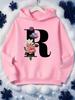 Hanorac cu Glugă Copii cu Imprimeu Floral Toamnă Iarnă Căptușit cu Fleece Flori Frumoase Grafică cu Scris Mânecă Lungă Cald Casual Pulover