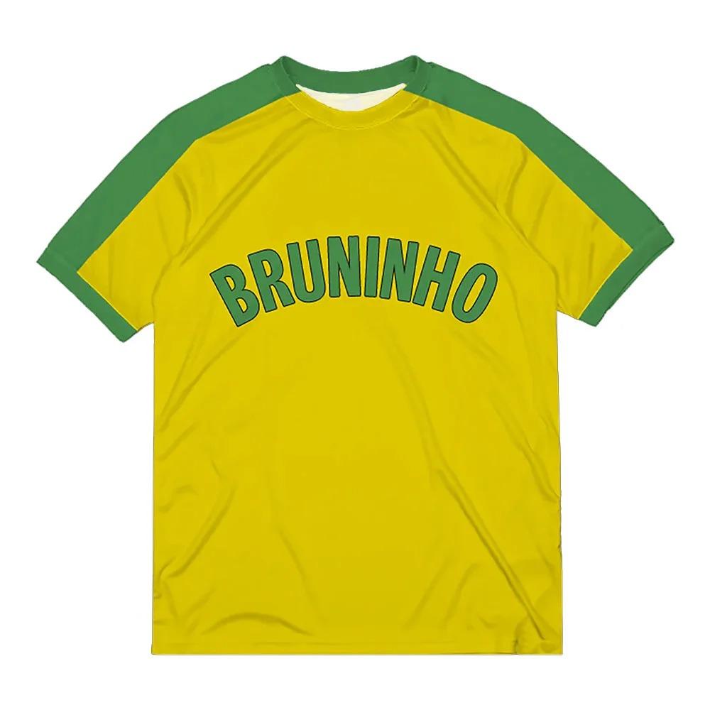 Bruno Mars Bruninho Jersey O-neck Short Loose Male Tees Streetwear Casual Design 3D Printing T Shirt Men Women Top funny shirts couple matching outfit