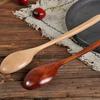 Wooden Spoon Tableware Kitchen Cooking Utensil Tools Soup Teaspoon Catering Cooking Utensil Tool Coffee Soup Teaspoon 23.5cm