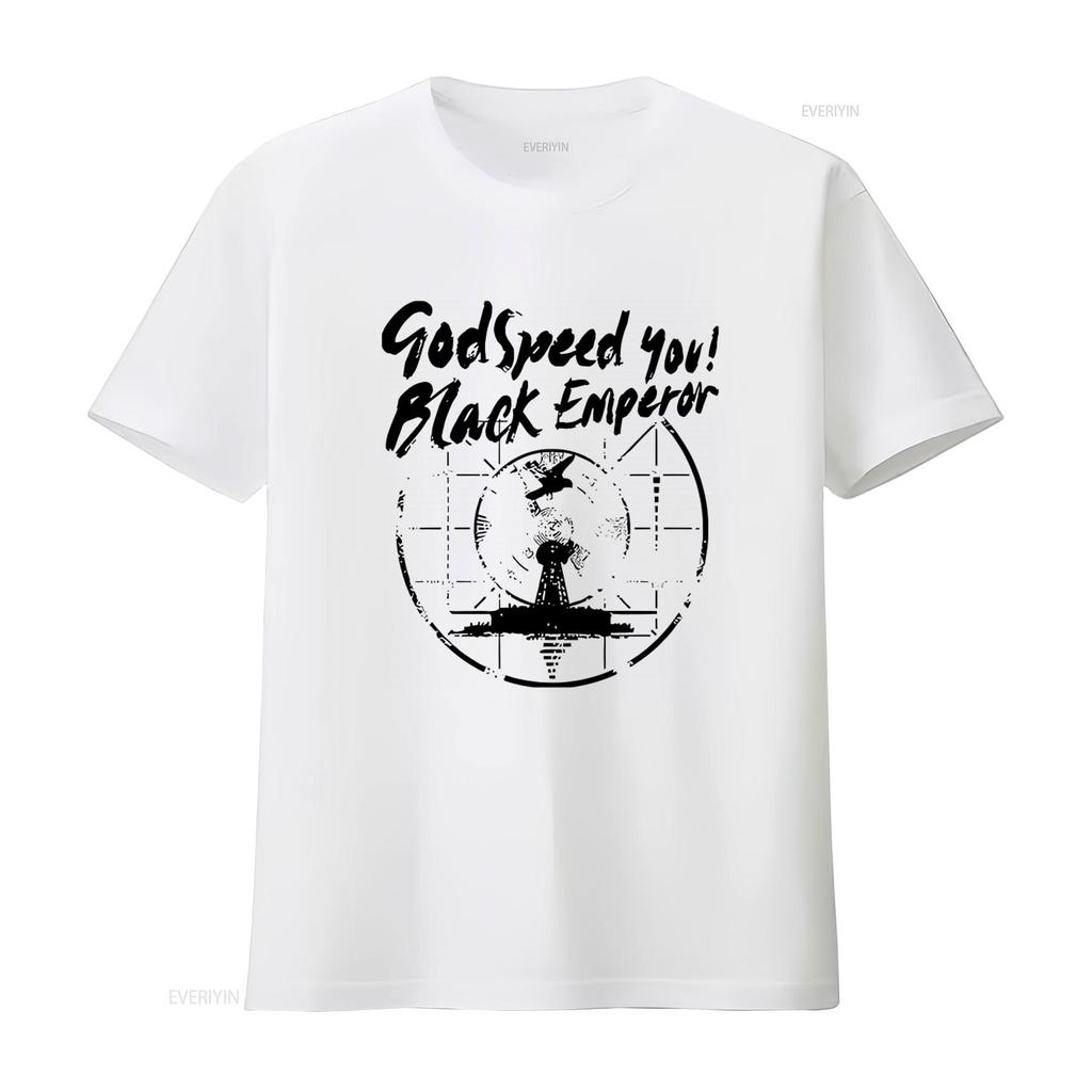 Godspeed You Black Emperor Koszulka Zespołu Unikalny Design dla Miłośników Muzyki Vintage Spierana Oddychająca Modna Unisex