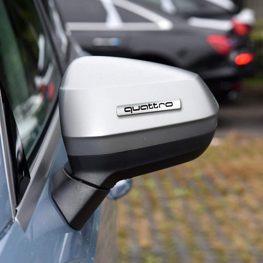 Car Styling Quattro Letter Logo Side Body Fender Trunk Sticker Decor For q2 A7 S1 B8 8P A3 A6 C7 Q7 Q5 Q3 Q2 Q1 Q2L A4 A5 A6L