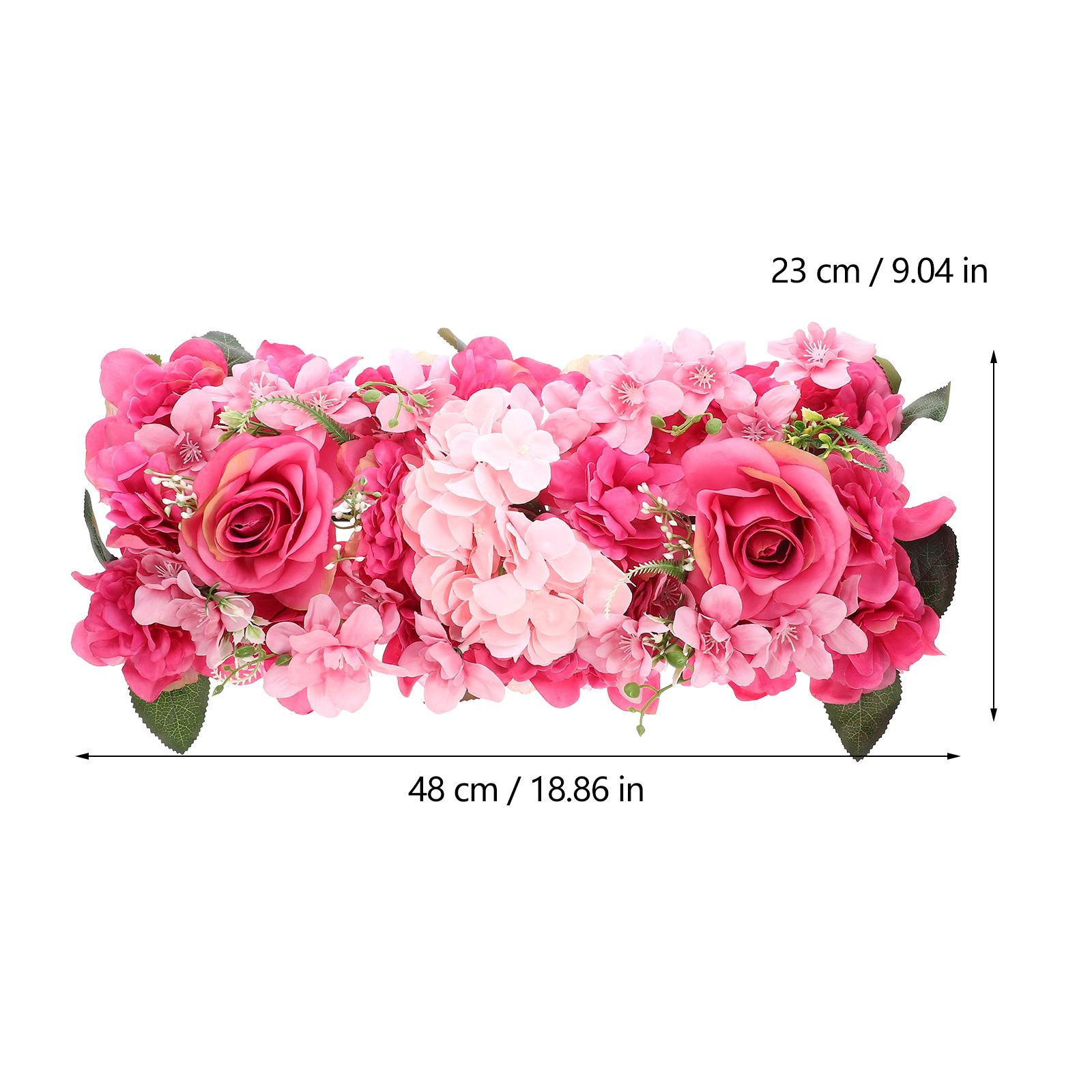 Artificial Rose Flower Wall Panel Vibrant Colors Wedding Ornament Fake Rose Flower Wedding Supply Home Decoration