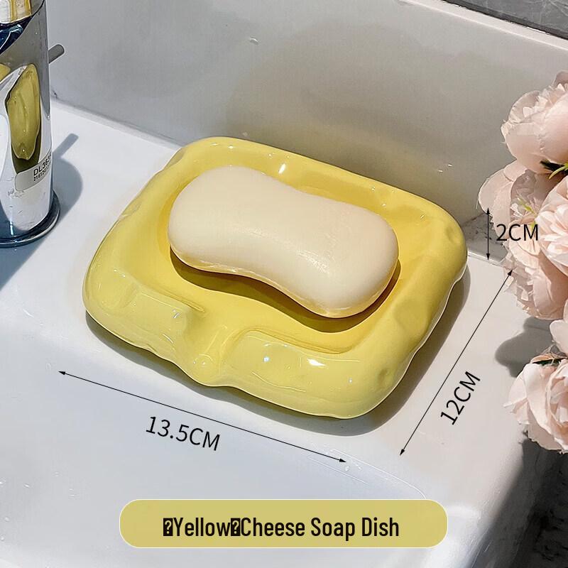 LIEI Cheese Ceramic Soap Holder