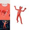 Roblox Rainbow Friends Orange Jumpsuit Kostüm für Kinder mit atmungsaktivem Polyesterstoff