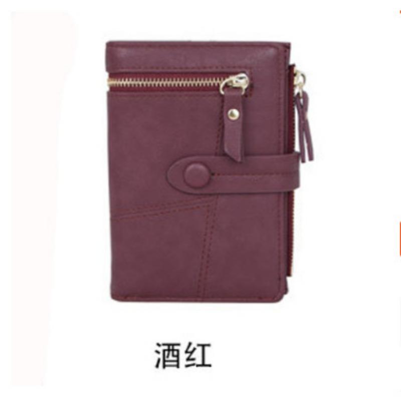 Wallet Small Fresh Zipper Buckle Folding Student Female Coin Purse