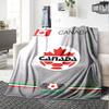 CANADA FC Print Flannel Blanket High Quality Warm Comfortable Cover for All Seasons Perfect for Gifts Home Decor