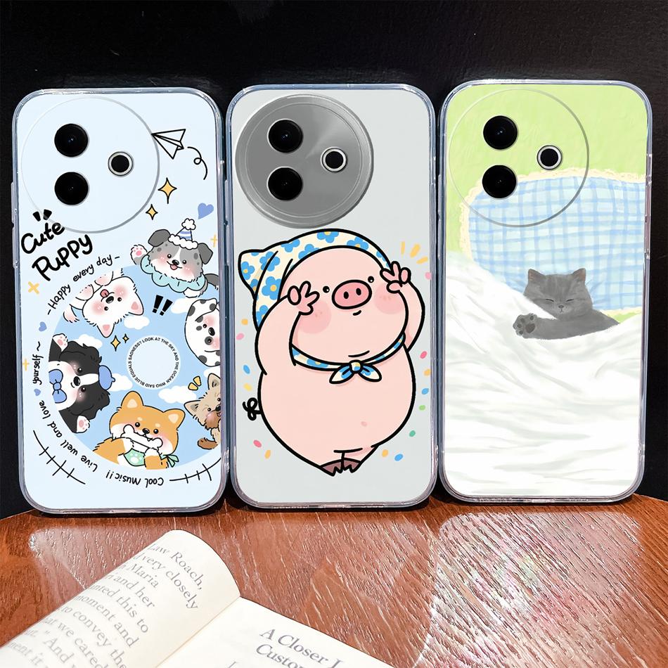 Case For Vivo Y39 Y38 5G Ocean Fish Transparent Phone Back Cover For VivoY 39 Y 38 Soft Slim TPU Silicone Lightweight Protectors