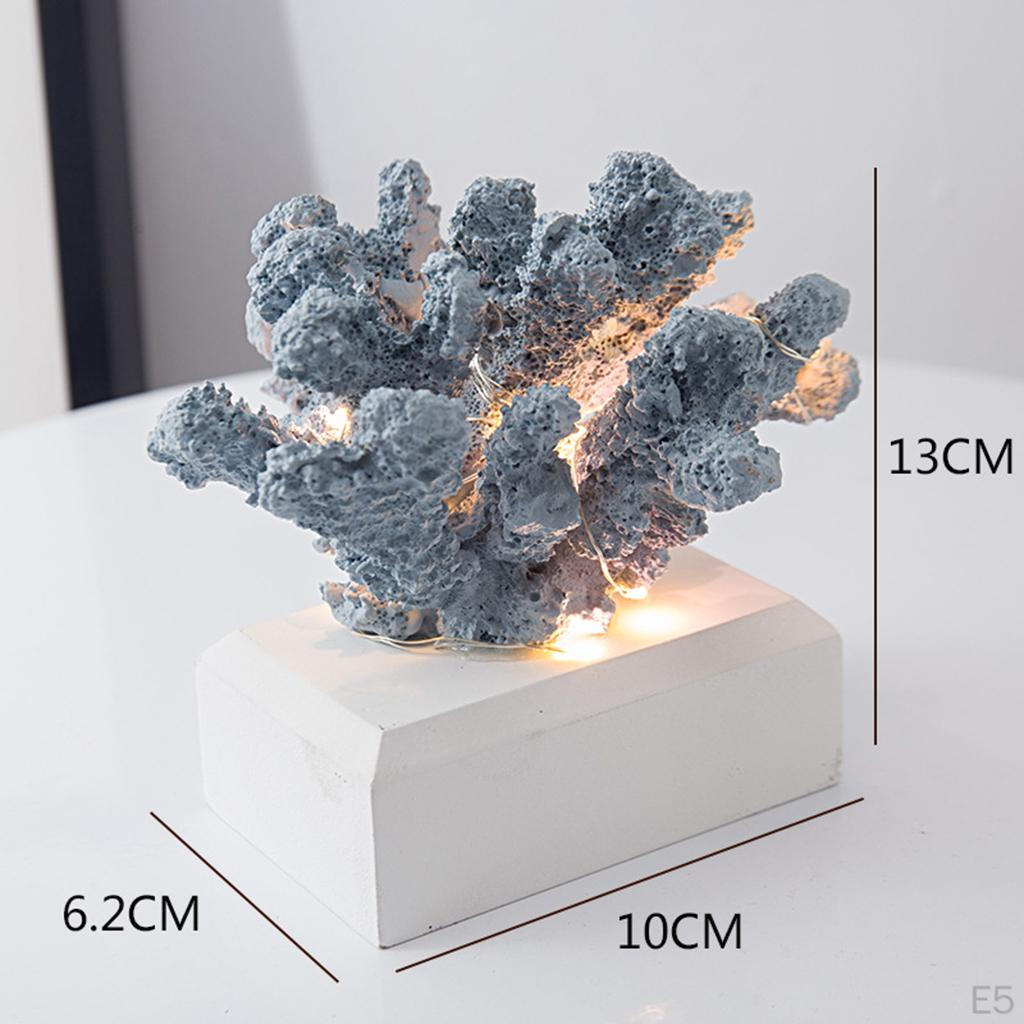 Figurines LED Sculpture Statue Artwork Creative Luminous Crafts AAA Batteries(Not Included) Ornament