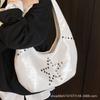 Niche Commuter Women's Bag 2025 New Fashion Shoulder Bag Rivet Underarm Bag Large Capacity European and American Bucket Bag