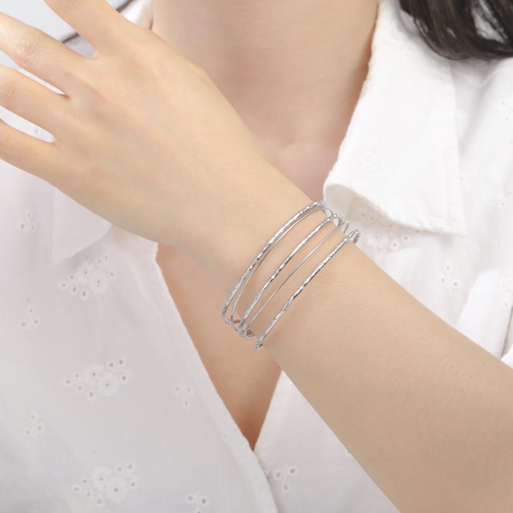 Cazador Minimalist Gold Plated Cuff Bracelets Stainless Steel Adjustable Women's Hand Bracelets Waterproof Jewelry Party Gift