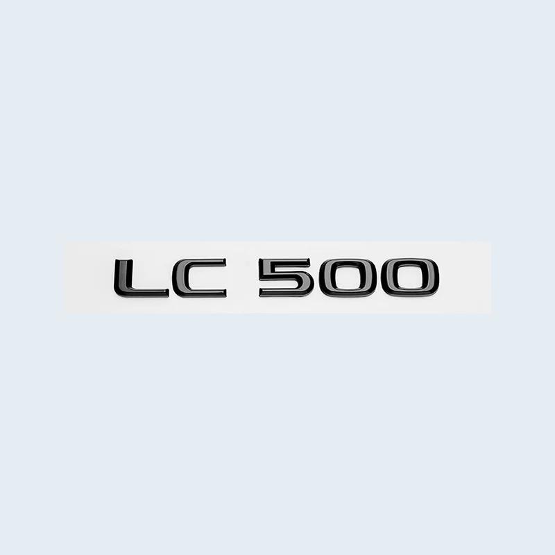 

ABS Letters Chrome Glossy Black Emblem Sticker For Lexus CT LC CT200h LC500 LC500h HYBRID Car Trunk Logo Accessories Style5