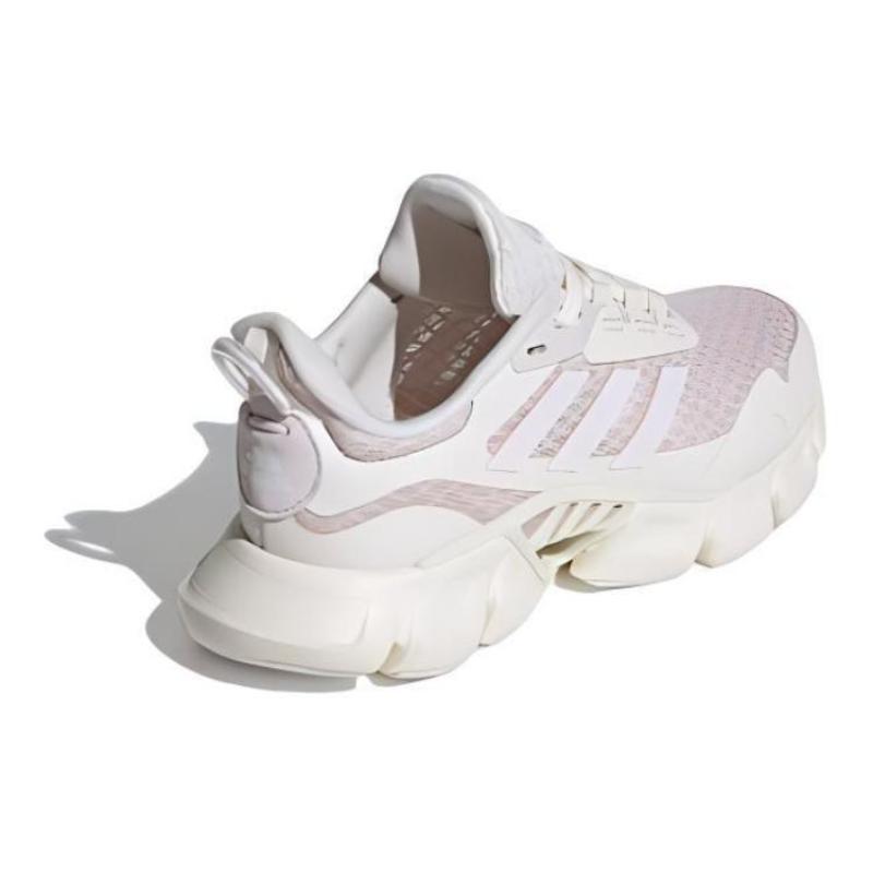 Adidas Slip Resistant Shock Absorbers With Abrasion Resistant Properties Low Top Kids Lifestyle Shoes White Pink Sneakers IE8837