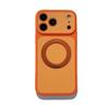 Compatible with Apple 17Promax: Color-blocking Skin-Feel Phone Case with Rotating Magnetic Bracket, Fits 16PM, 15Promax Protective Cover.