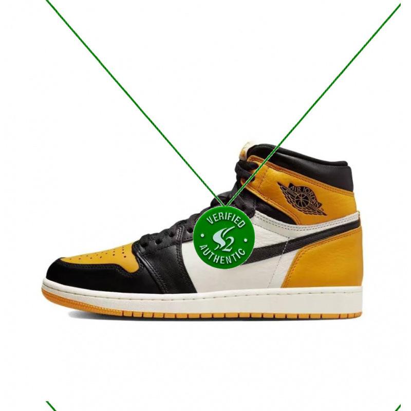 

AJ high-top basketball shoes AJ black and red toes lightning barb men and women couples sports shoes non-slip 47