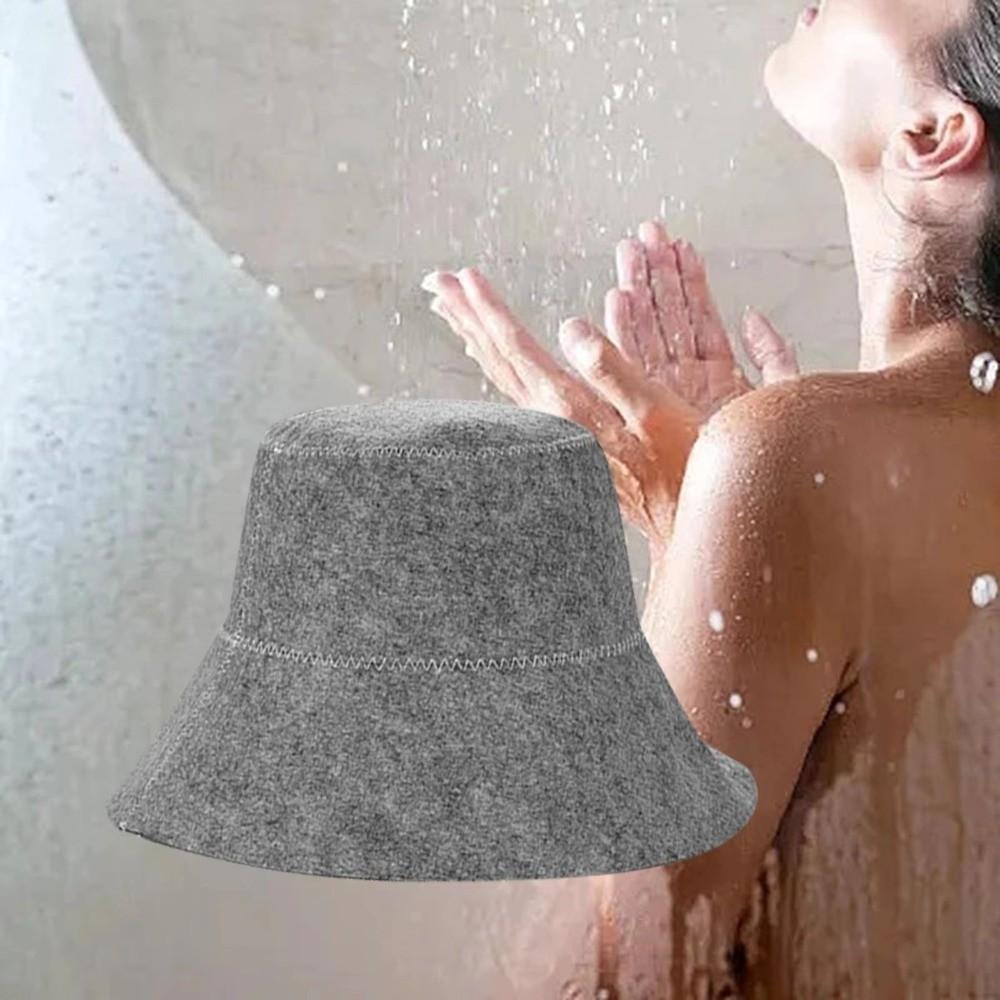 Felt Felt Sauna Cap Quickly Drying Head Protection Sauna Hat Good Water Absorption Sweat Absorbing Fisherman Hat