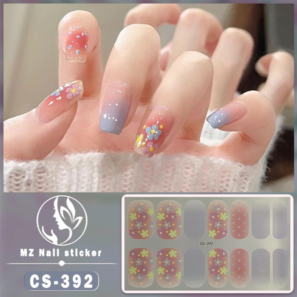 CS No-bake Gel Nail Polish Film Waterproof Full Sticker Chinese Style Panda Manicure Sticker Nail Sticker