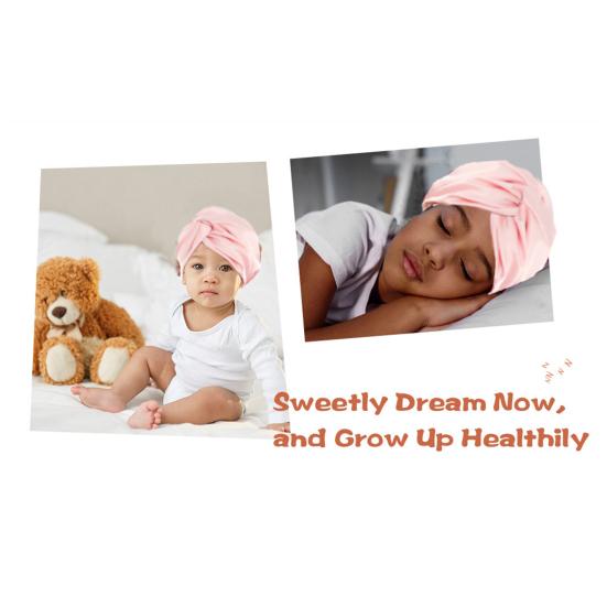 Hair Care Hat Double Layer Imitation Silk Sleep Hat Back Adjustable Buckle Turban Hat Solid Color Home Headwear