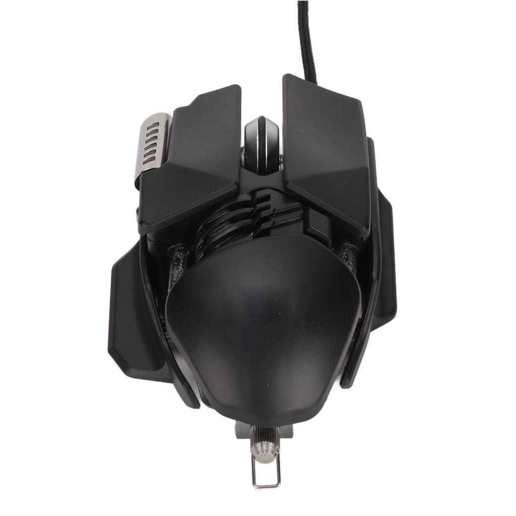 Mechanical Mouse 12800 DPI Ergonomics Retractable Adjustment RGB USB Black 6D Button Gaming Wired Mouse