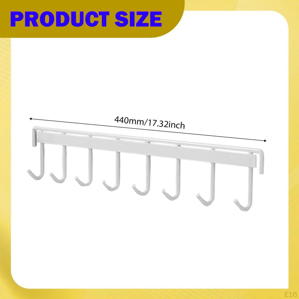 Wall Mounted Badminton Racquet Rack Hanging Hook Large Capacity Sturdy Tennis Racket Holder