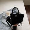 Neue Damen Plüsch Eimer Tasche - Herbst/Winter Strukturierte Schulter & Crossbody Tasche