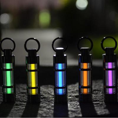 Warehouse And, Titanium Alloy Tritium Gas Lamp Self-luminous Keychain, Tritium Trachea Pendant, Pendant, Tritium Lamp, Creative Gifts