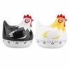 55-Minute Analog Kitchen Timer with Countdown Function, Cute Chicken Design, Battery-Free, Cooking Timer for Baking, Loud Alarm, Clockwise Rotation (W