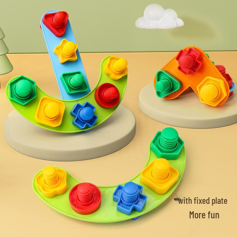 Cross-Border Large Particle Screw Building Blocks for Kids - Educational Assembly & Disassembly Toy Set for Kindergarten