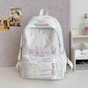 Schoolbag1011 New Trendy Fashion Backpack Korean Version Sweet and Cute Backpack Harajuku Style Foreign Style Embroidered Student Schoolbag