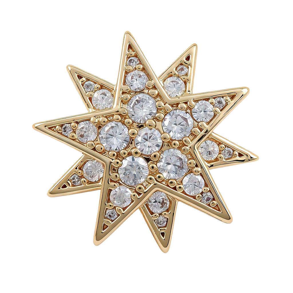 Stylish Sunflower Brooch – Unisex Luxury Micro-Paved Zirconia Lapel Pin