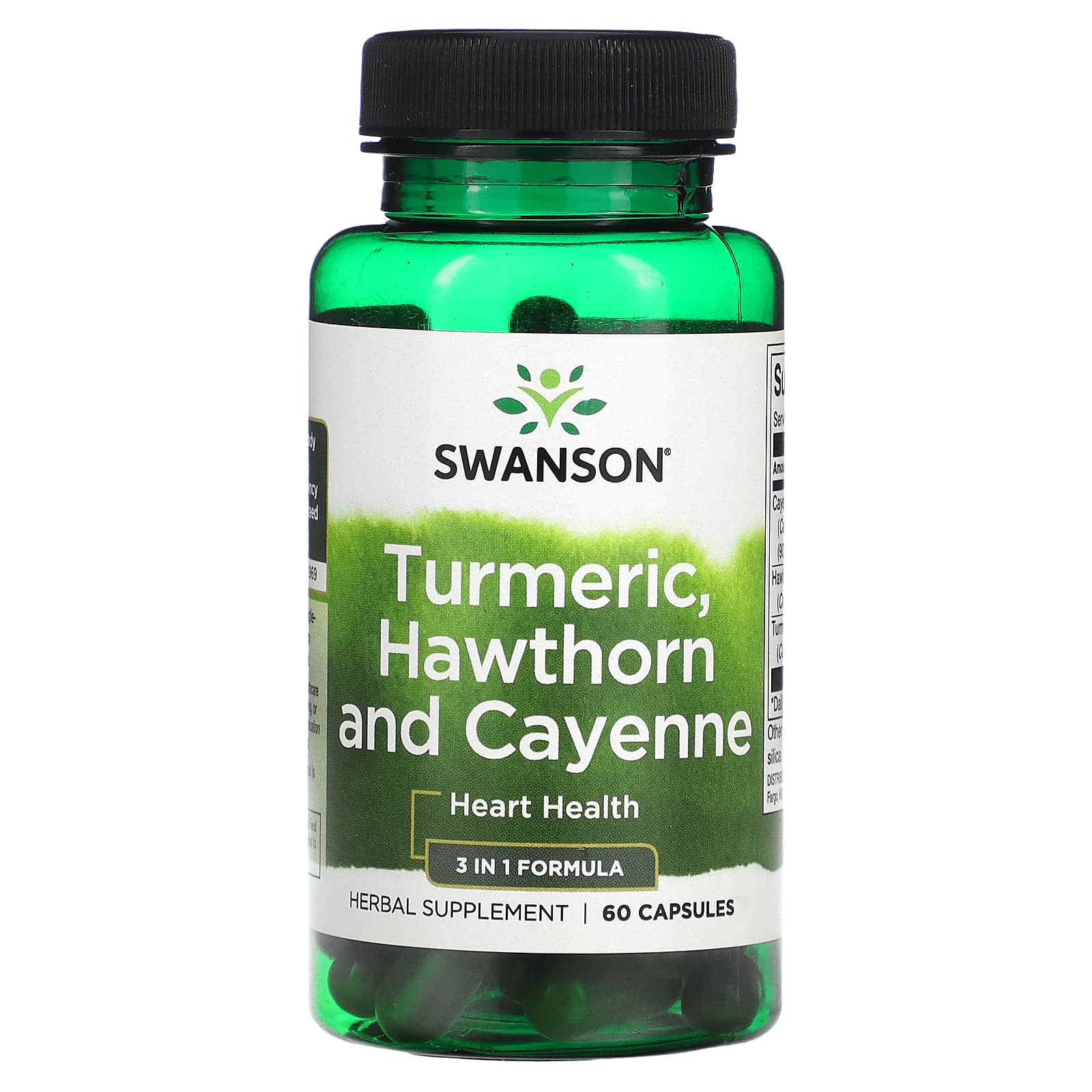 

Swanson, Turmeric, Hawthorn & Cayenne, 60 Capsules