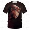 Westküsten Oldschool Hip-Hop T-Shirt, Gedenk-T-Shirt für Rapper 2pac, Schnelltrocknendes und Atmungsaktives Jersey für Gangster