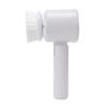 Electric Cleaning Brush Multifunction Cordless with 3 Brush Heads Electric Spin Scrubber for Kitchen Bathroom White