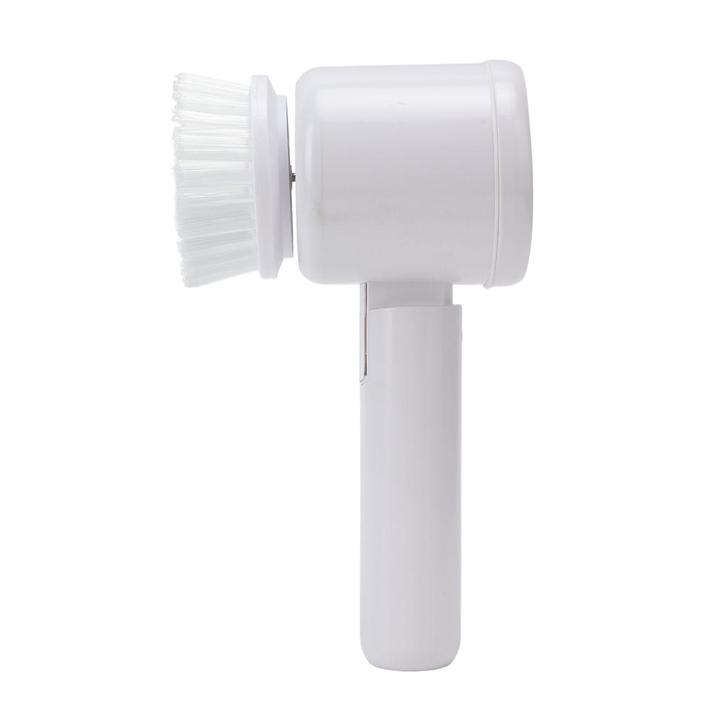 Electric Cleaning Brush Multifunction Cordless with 3 Brush Heads Electric Spin Scrubber for Kitchen Bathroom White
