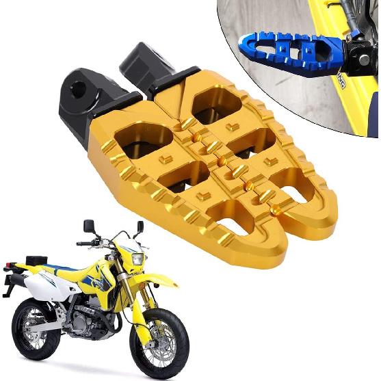 AnXin Motorcycle Passenger Foot Pegs Footrest Rear Footpegs for DRZ400 DRZ400S 00-23 DRZ400SM 05-23 GSXR600 97-00 GSXR750X 96-99 GSF600S 96-99