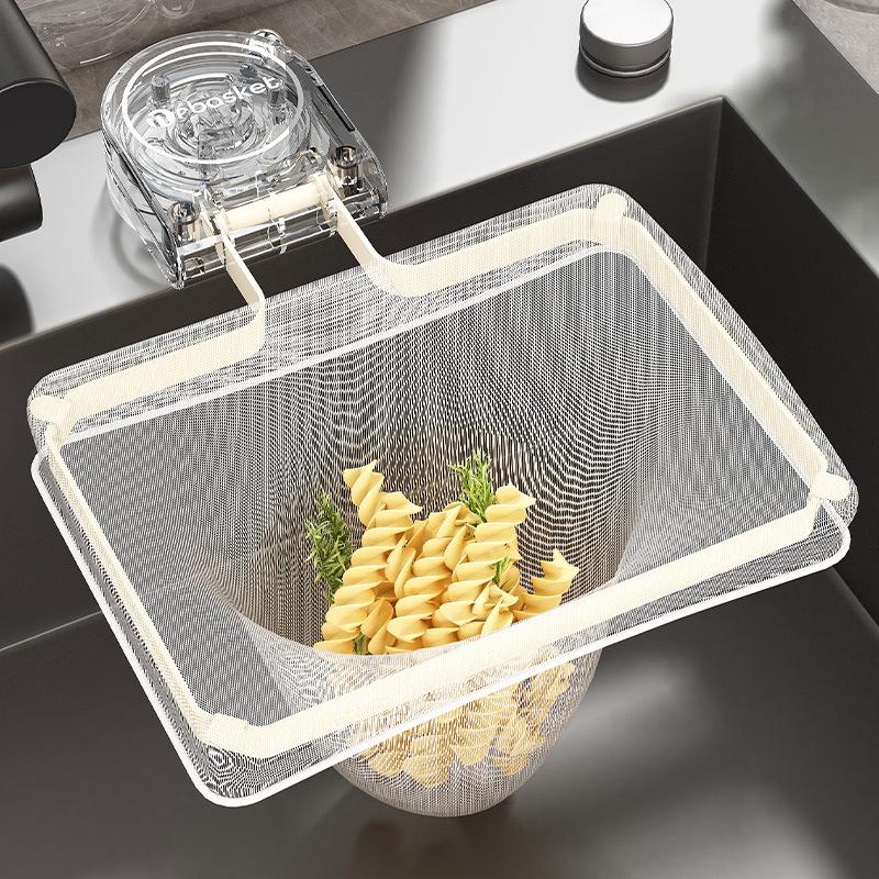 Sink Filter Mesh Frame, Kitchen Suction Cup, Drainage Mesh Frame, Multi-functional Dry-wet Separation, Kitchen Waste Anti-clogging Drainage Basket