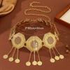 Inlaid Diamond Fringe Belt Alloy Fringe Waist Chain Vintage Waist Chain Belt  For Weddings