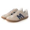 Mobus Men's Leather Sneakers, Genuine Leather, Sports, Casual, Walking Shoes, Current Model DUREN (STONE GREY/NAVY, Size 25.5 Cm)