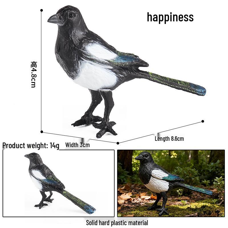 Children's Animal Simulation Toy Set: Eagle, Falcon, Secretary Bird, Owl Figurines