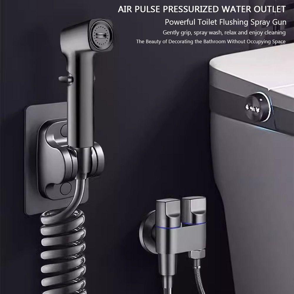 Stainless Steel Toilet Companion Easy To Install Luxury Design Bidet Nozzle Convenient Use High Pressure Handheld Bidet Sprayer